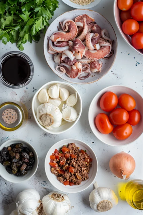 ingredientes Calamares rellenos a la catalana